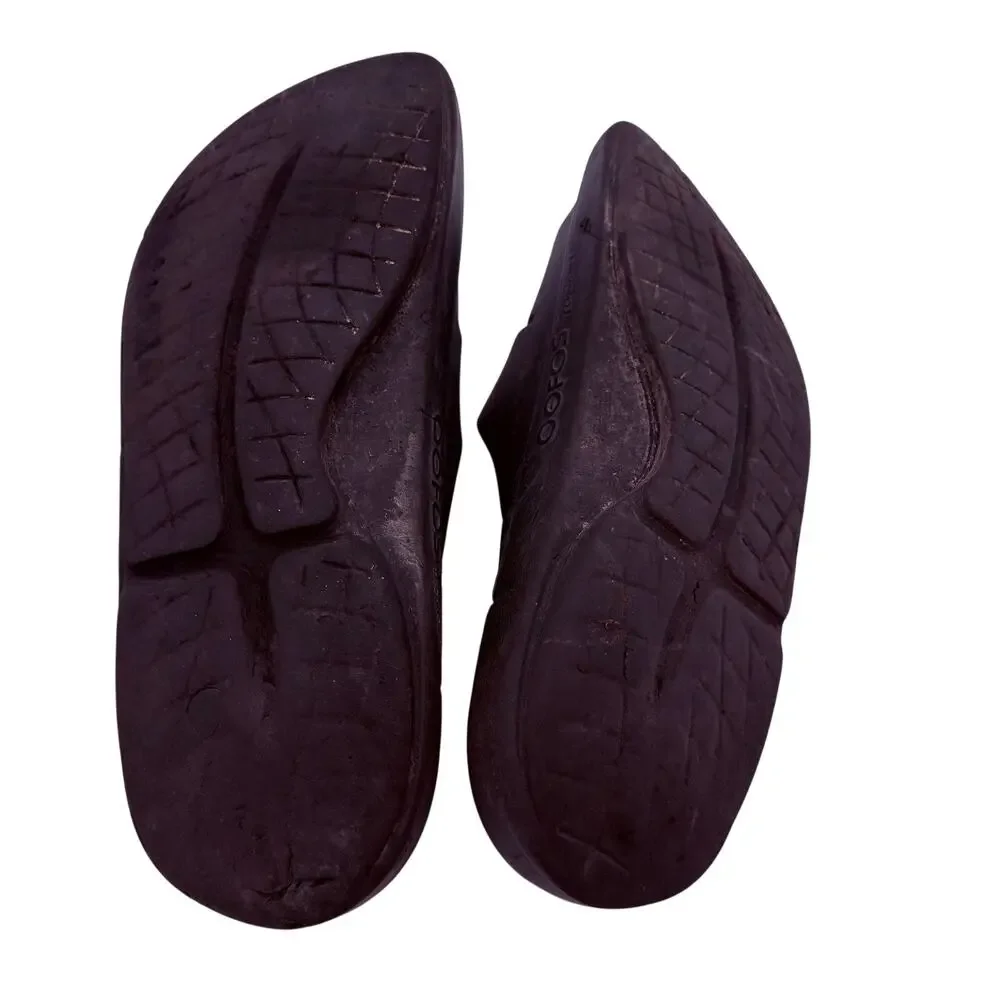 OOFOS Men's OOahh Recovery Black Slides Sandals Size 13
